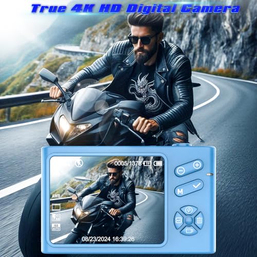 4K UHD 64MP Compact Digital Point and Shoot Camera with 32GB Card G8126