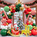 Red White Green Gold Christmas Balloon Arch Kit Z57390
