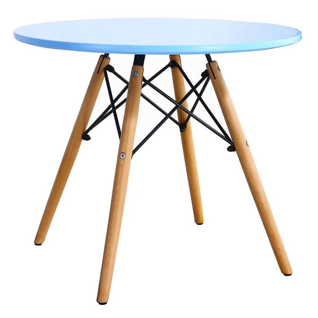5 PC Kids Round Table Chair Set with 4 Armless Chairs A472