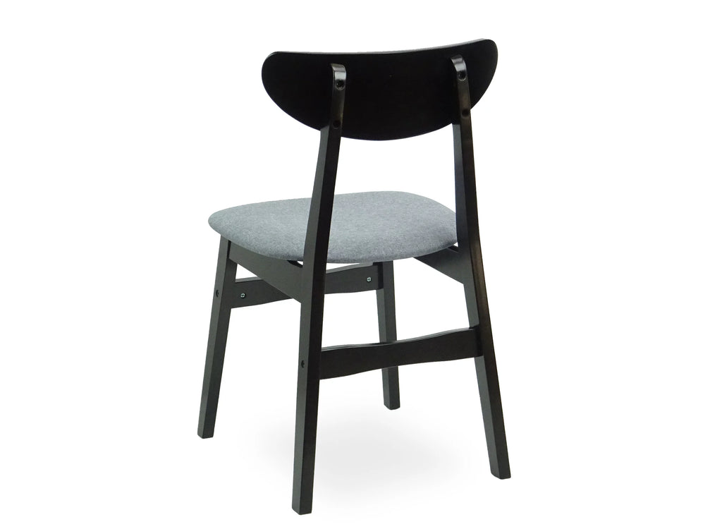 Set of 5 Solid Wood Dining Table and 4 Padded Seat Chairs Z8104