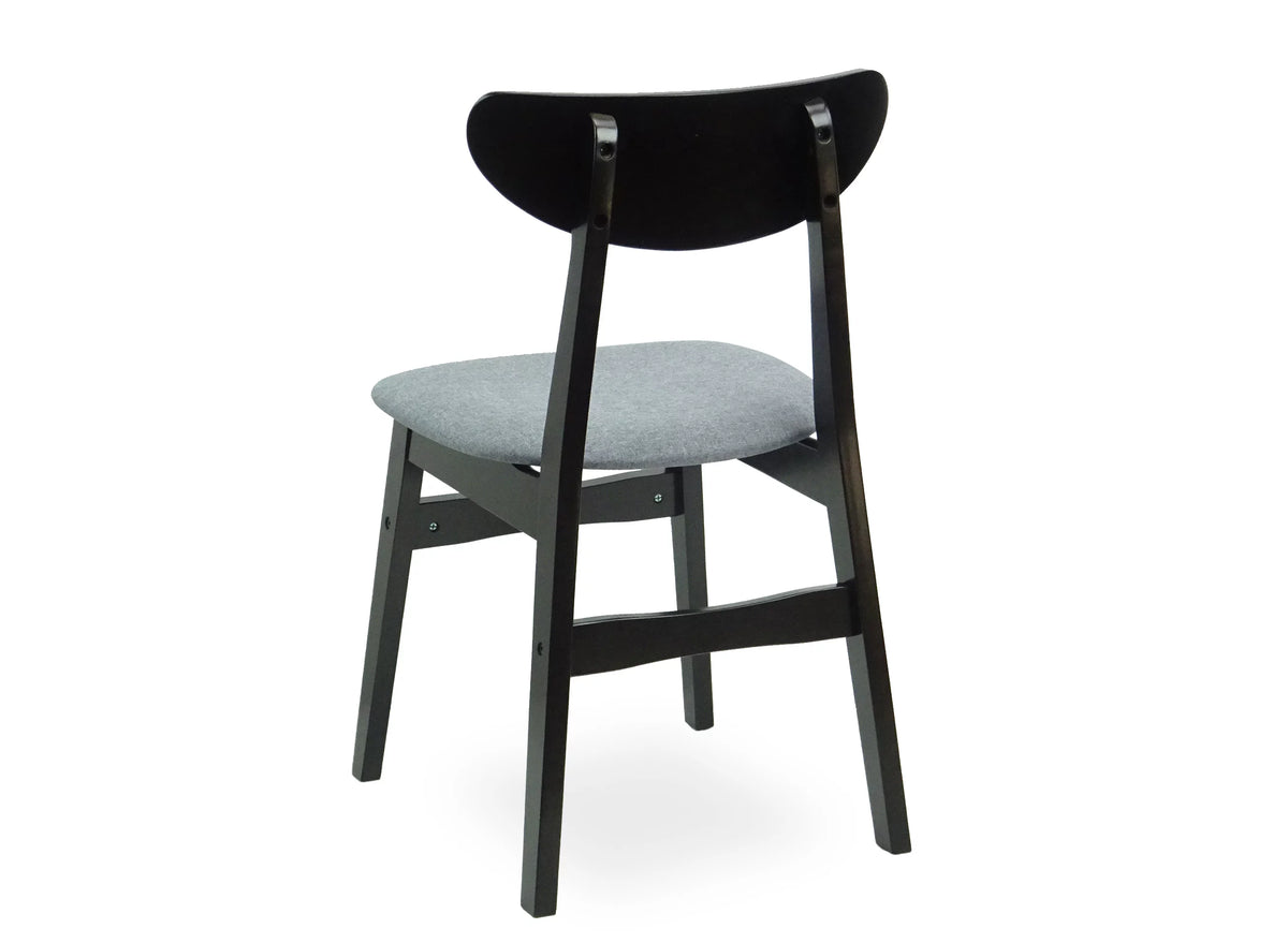 Set of 5 Solid Wood Dining Table and 4 Padded Seat Chairs Z8104