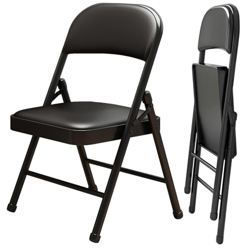Black Padded Folding Chair Y7686