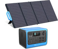 700W 537Wh Portable Power Station with 120W Foldable Solar Panel H950193