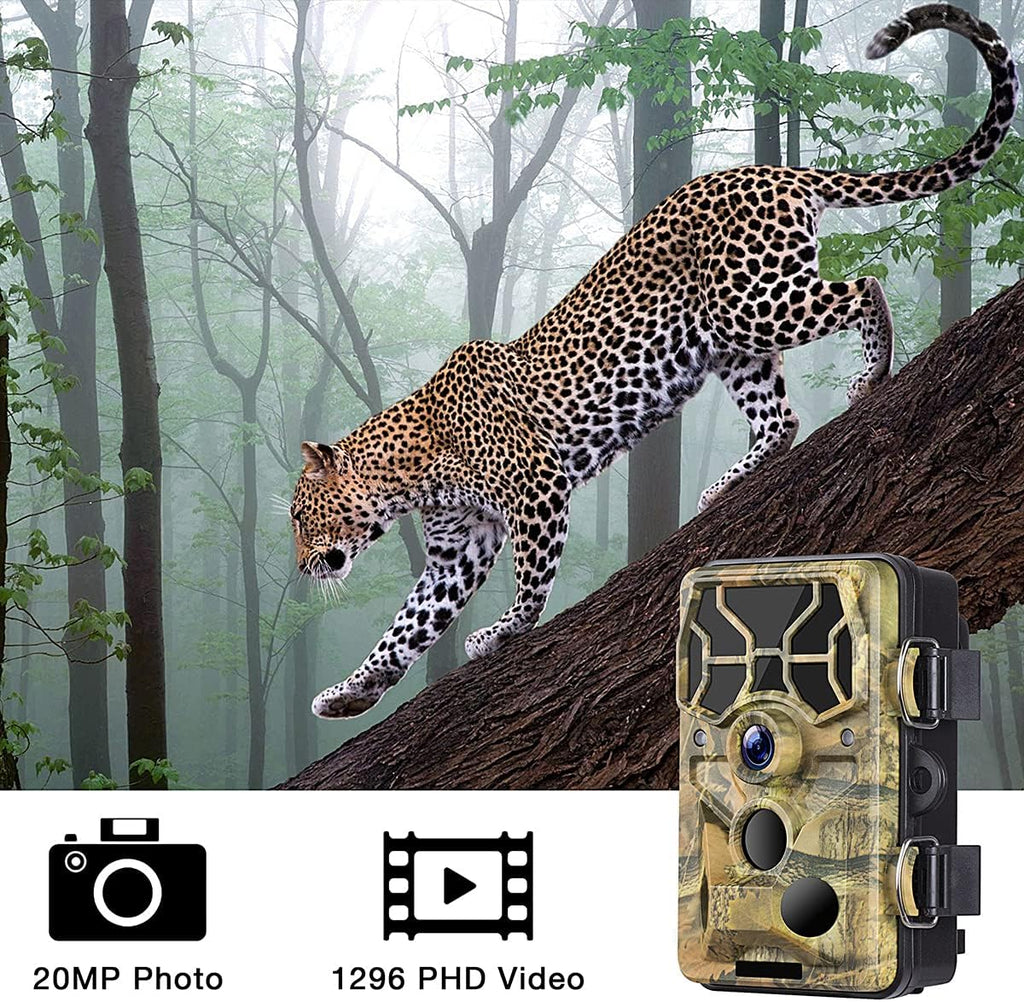 WiFi Bluetooth 1296P 20MP Hunting Game Camera Night Vision Waterproof IP66 S8486