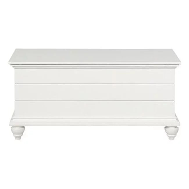 White Flip Top Cedar Storage Bench J95312