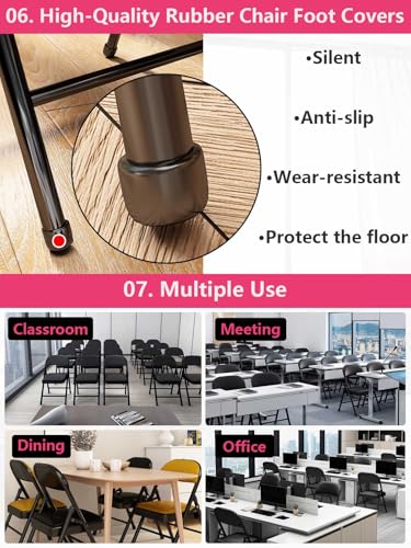 Black Padded Folding Chair Y7686