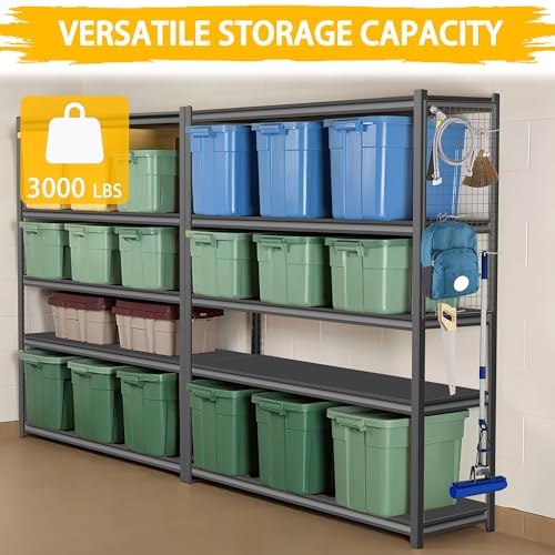 Heavy Duty 5-Tier Metal Standing Shelf Units Q42556