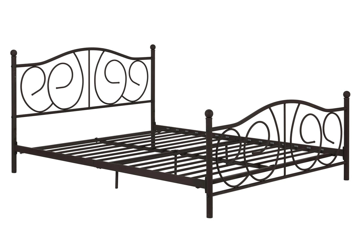 Queen Bronze Metal Platform Bed I3433
