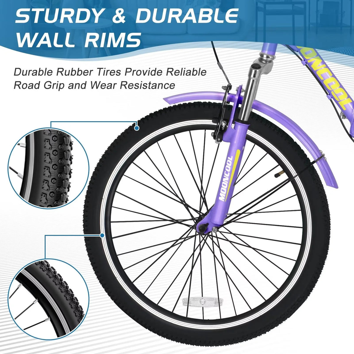 20/24/26 inch Wheels 7 Speed Adult Tricycle E861