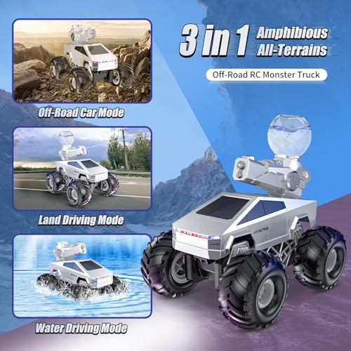 Remote Control Car 2.4GHz 4WD Amphibious Off-Road Monster Truck Z830