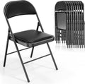 Black Set of 10 Folding Chairs N7427