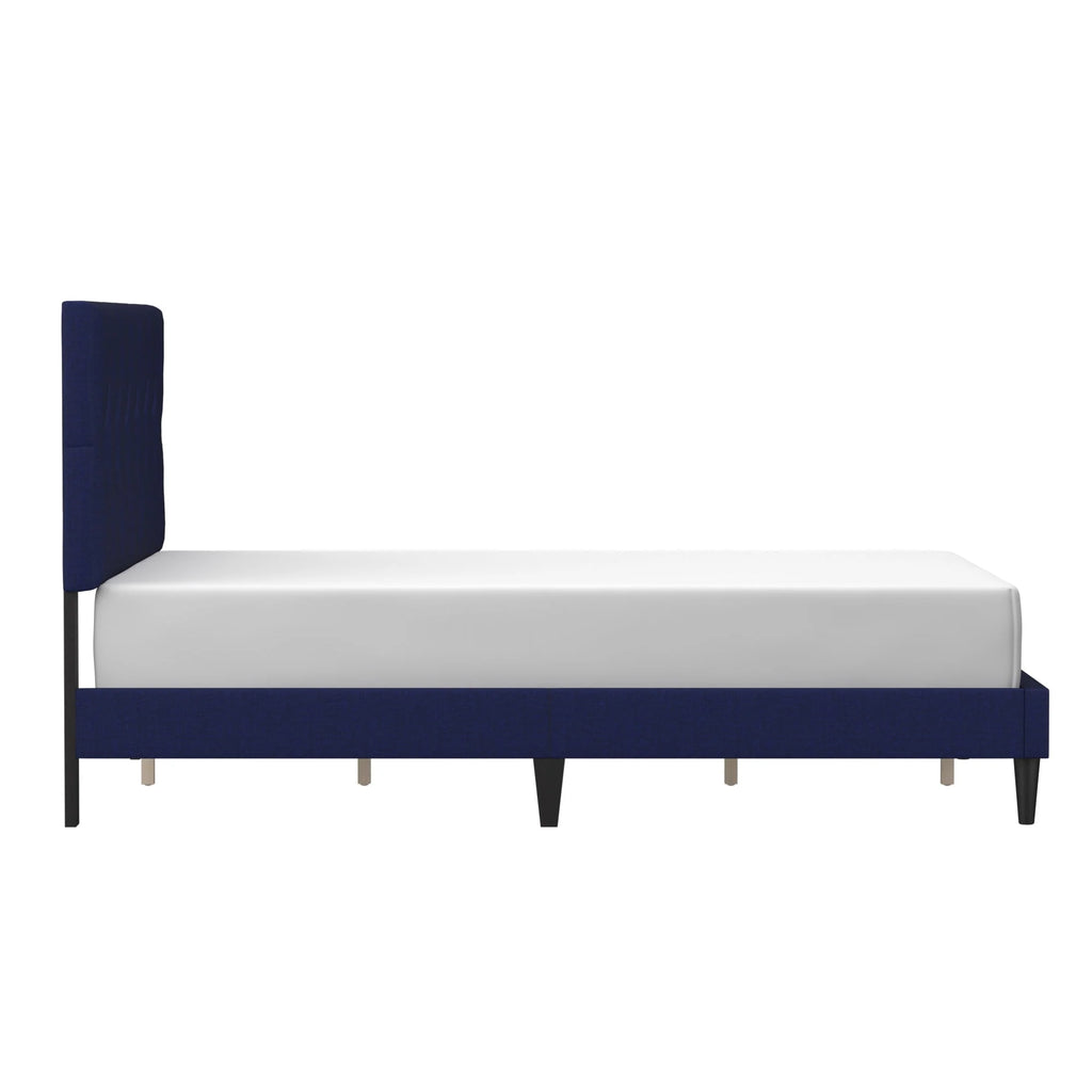 Gray Diamond Tufted Upholstered Queen Platform Bed M730618