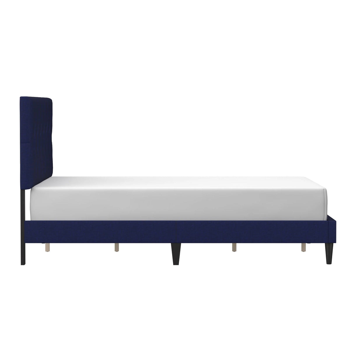 Gray Diamond Tufted Upholstered Queen Platform Bed M730618