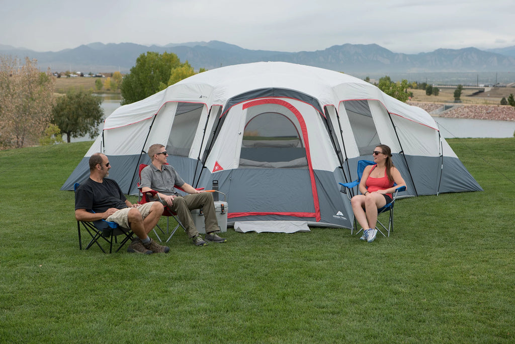 20-Person 4-Room Cabin Tent with 3 Separate Entrances X606277