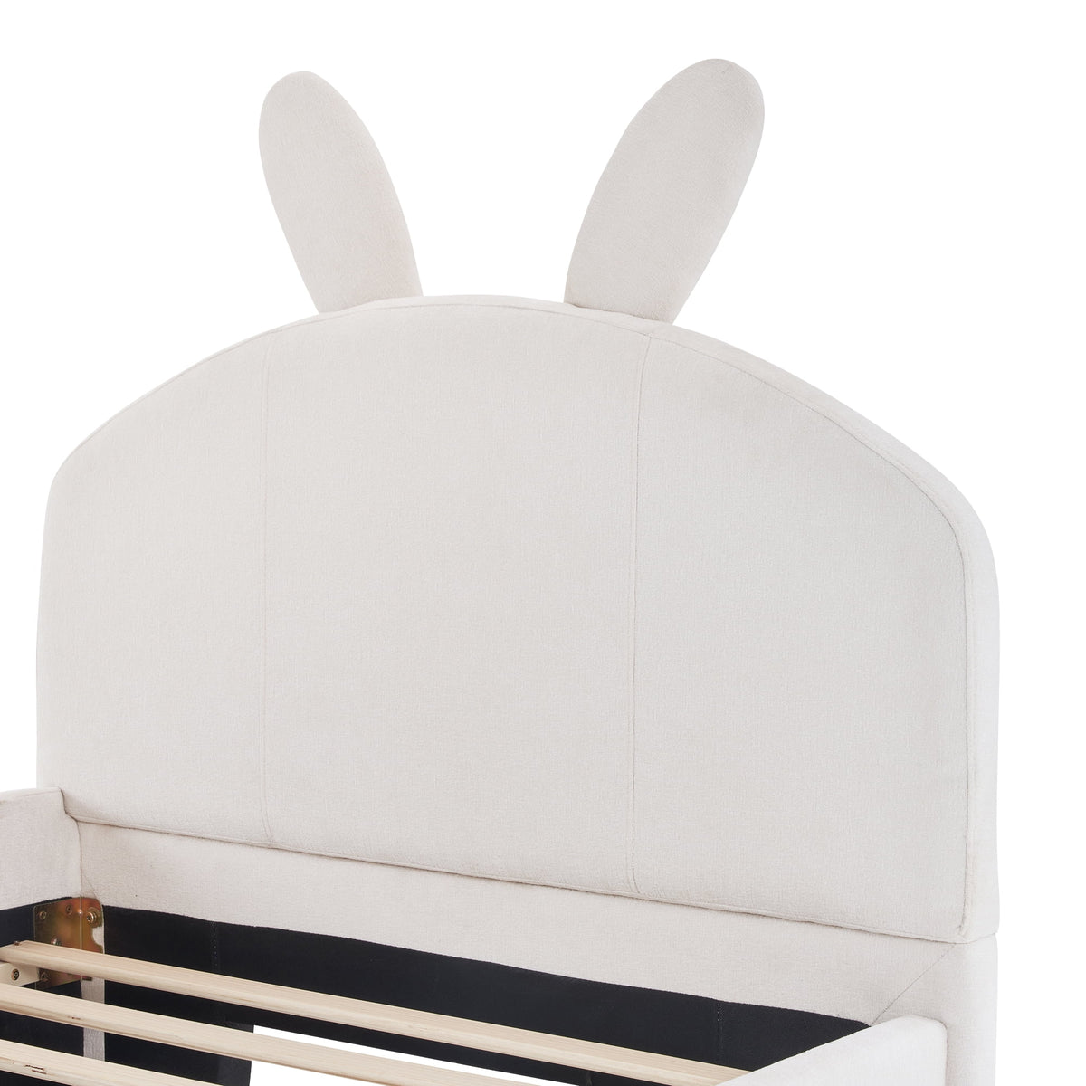 Upholstered Twin Bed with 2 Drawers D94670