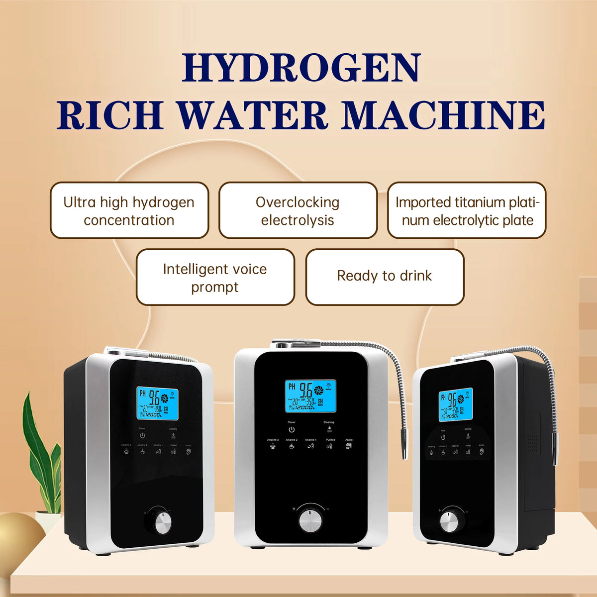 Water Ionizer and Purifier Machine, PH 3-11, 11 Plate Electrode O7535