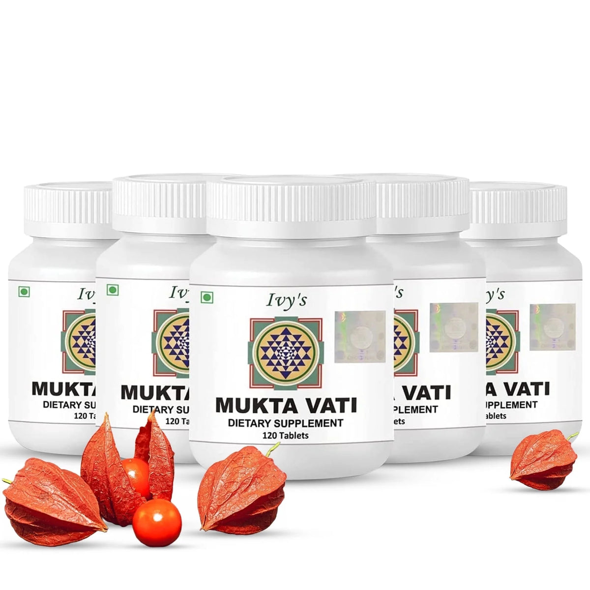 Herbal Tablets Supplement 5 Bottles G366178
