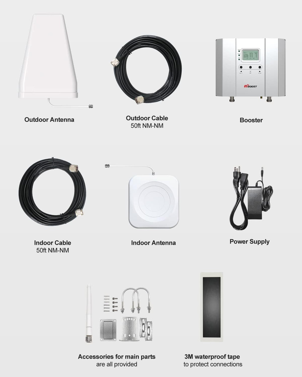 Cell Phone Signal Booster up to 15,000 sq ft 5G 4G LTE D174