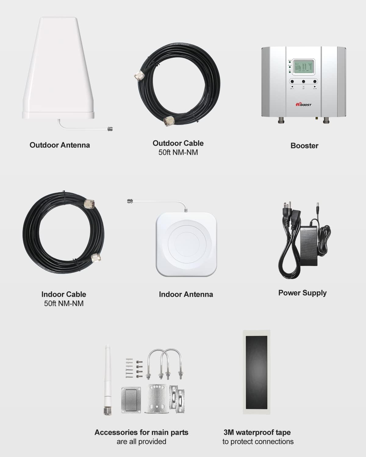 Cell Phone Signal Booster up to 15,000 sq ft 5G 4G LTE D174