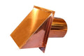 10 inch Copper Wall Vent Cap with Screen and Damper D40414