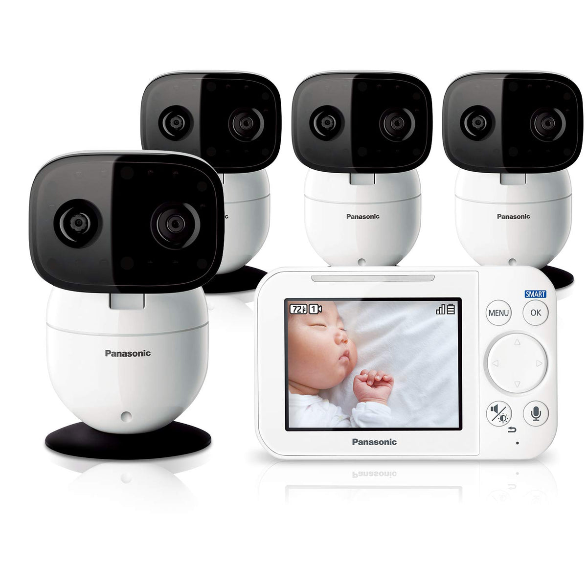 Baby Monitor with Camera and Audio, 3.5” Color Video, 2-Way Talk J325