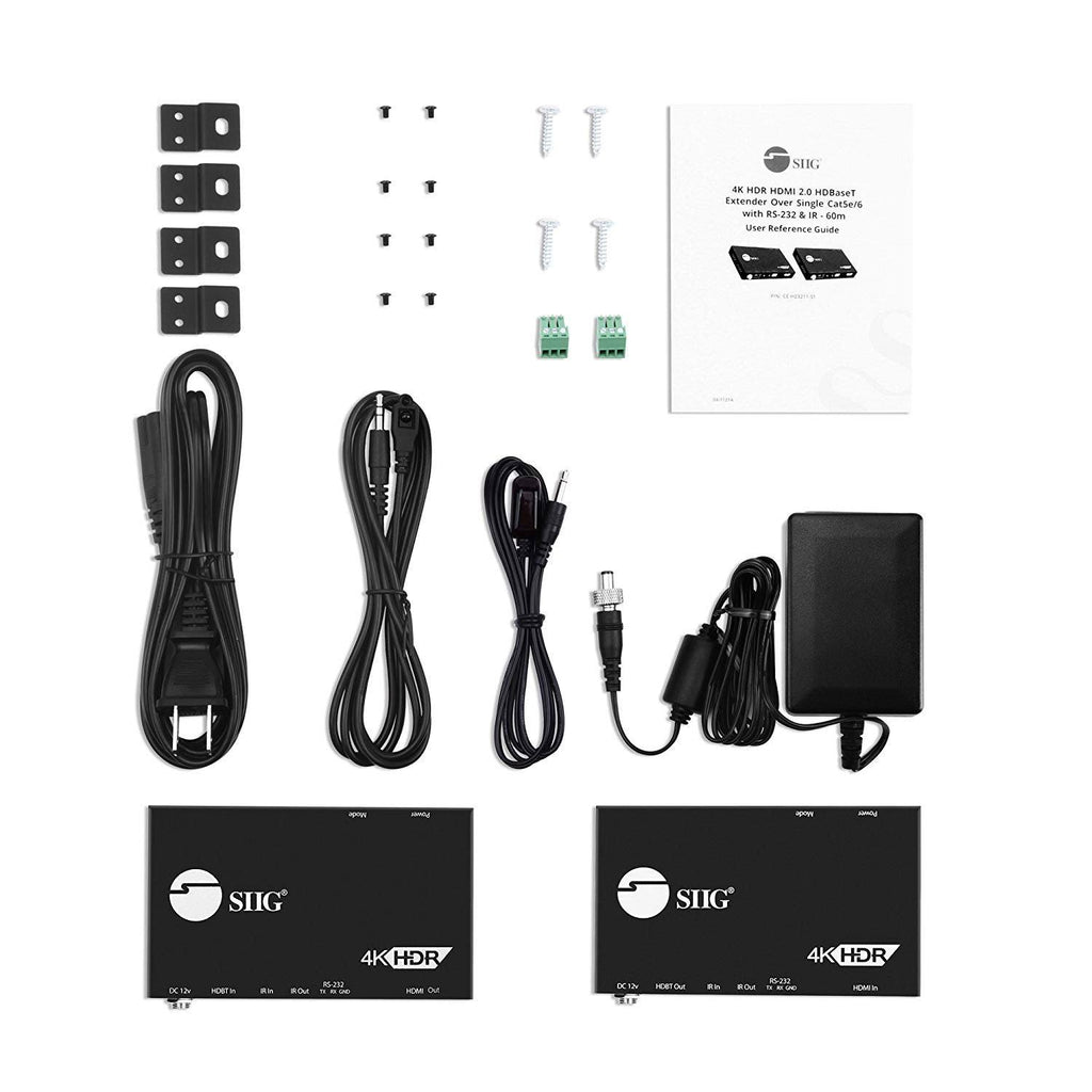 4K HDR HDMI 2.0 HDBaseT Extender Over Single Cat5e/6 O36591