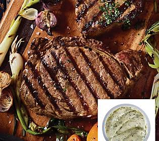 12-oz Ribeye Steaks & 1 TuscanHerb Butter I13229
