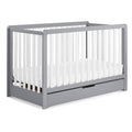 Grey 4-in-1 Convertible Crib with Trundle Drawer O4244