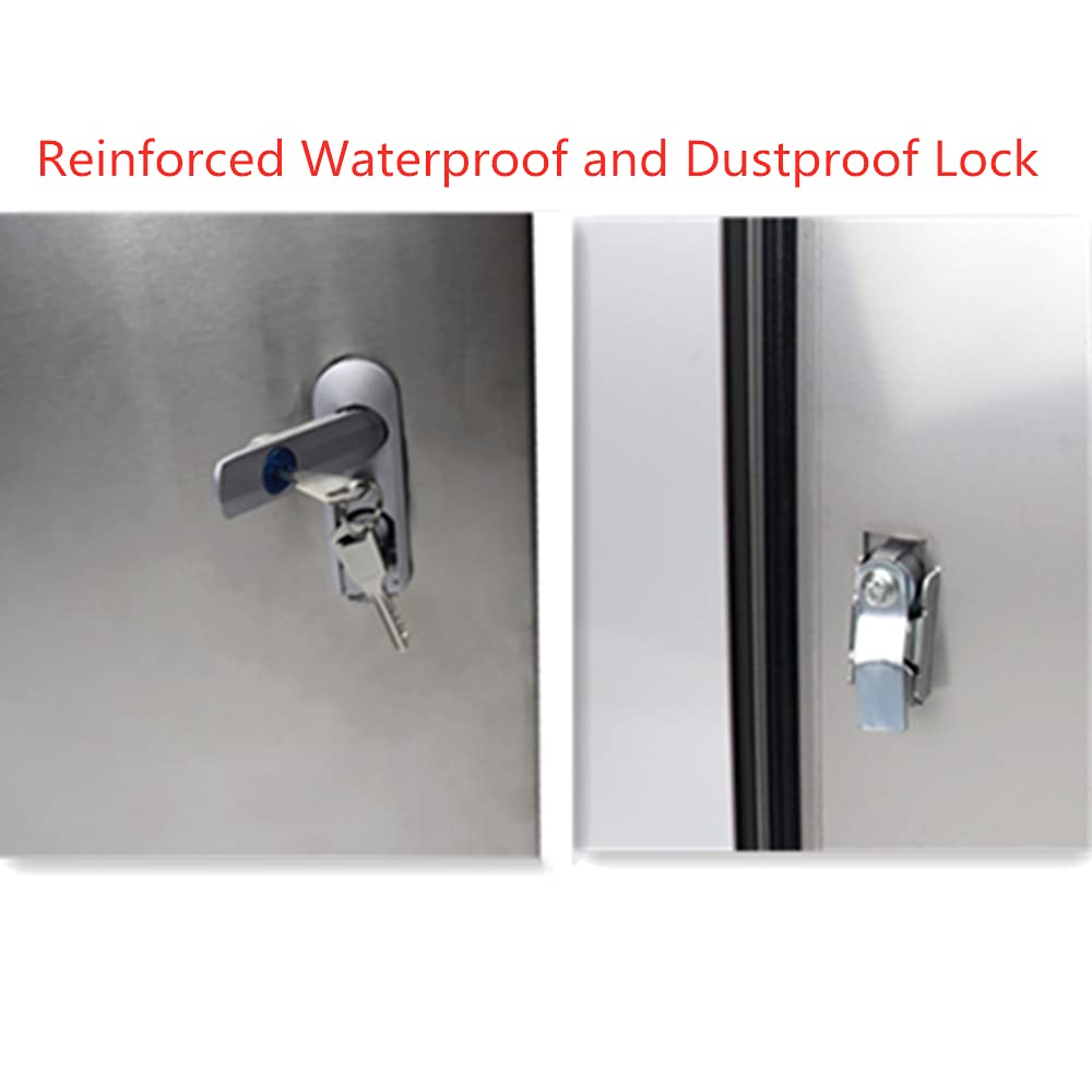 304 Stainless Steel Electrical Box 20'' x 16'' x 8'' Weatherproof S5657