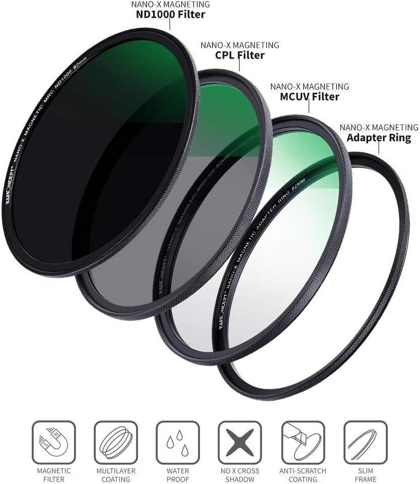72mm Magnetic Lens Filter Kit with 4 in 1 Filter Pouch B936081