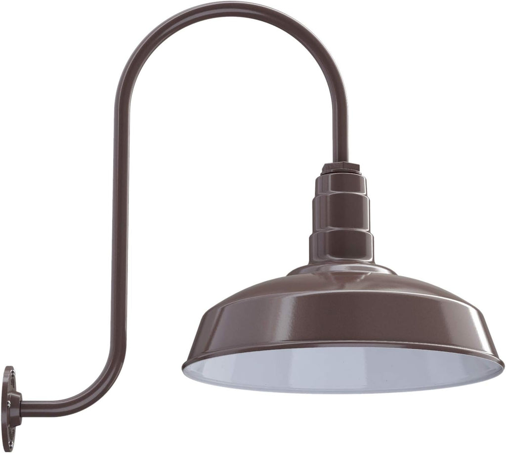 16 Dome Gooseneck Outdoor Wall Mounted Barn Light X26991