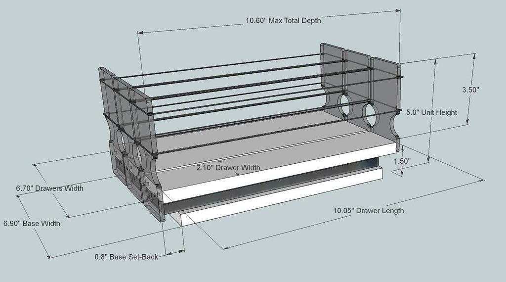 Spice Rack with 3 Drawers X74290