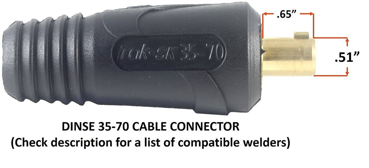 300 Amp Ground Clamp Welding Lead Terminal Lug Connector #1 AWG Cable 25 Feet S5602