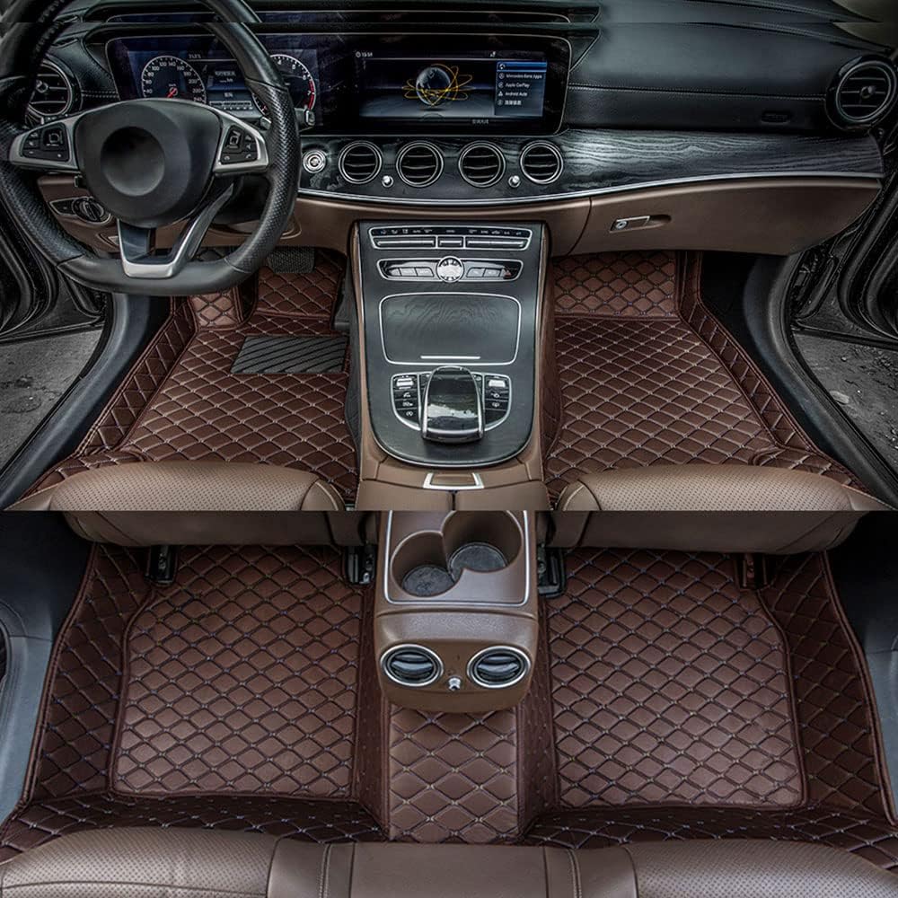 All Weather Non-Slip Leather Car Floor Mats J2514