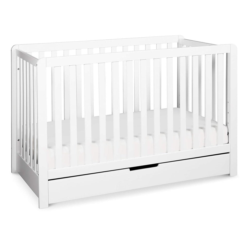 Grey 4-in-1 Convertible Crib with Trundle Drawer O4244