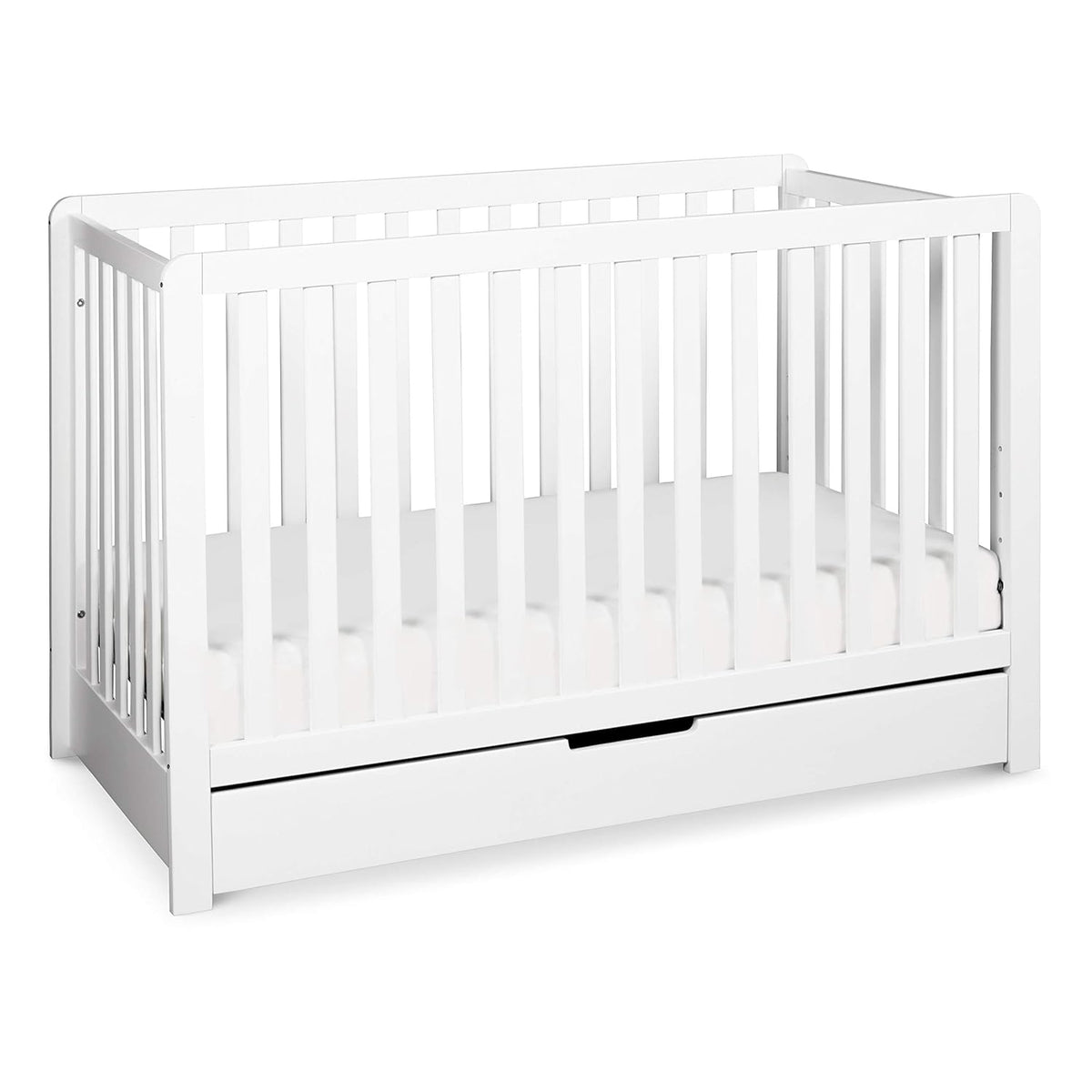 Grey 4-in-1 Convertible Crib with Trundle Drawer O4244