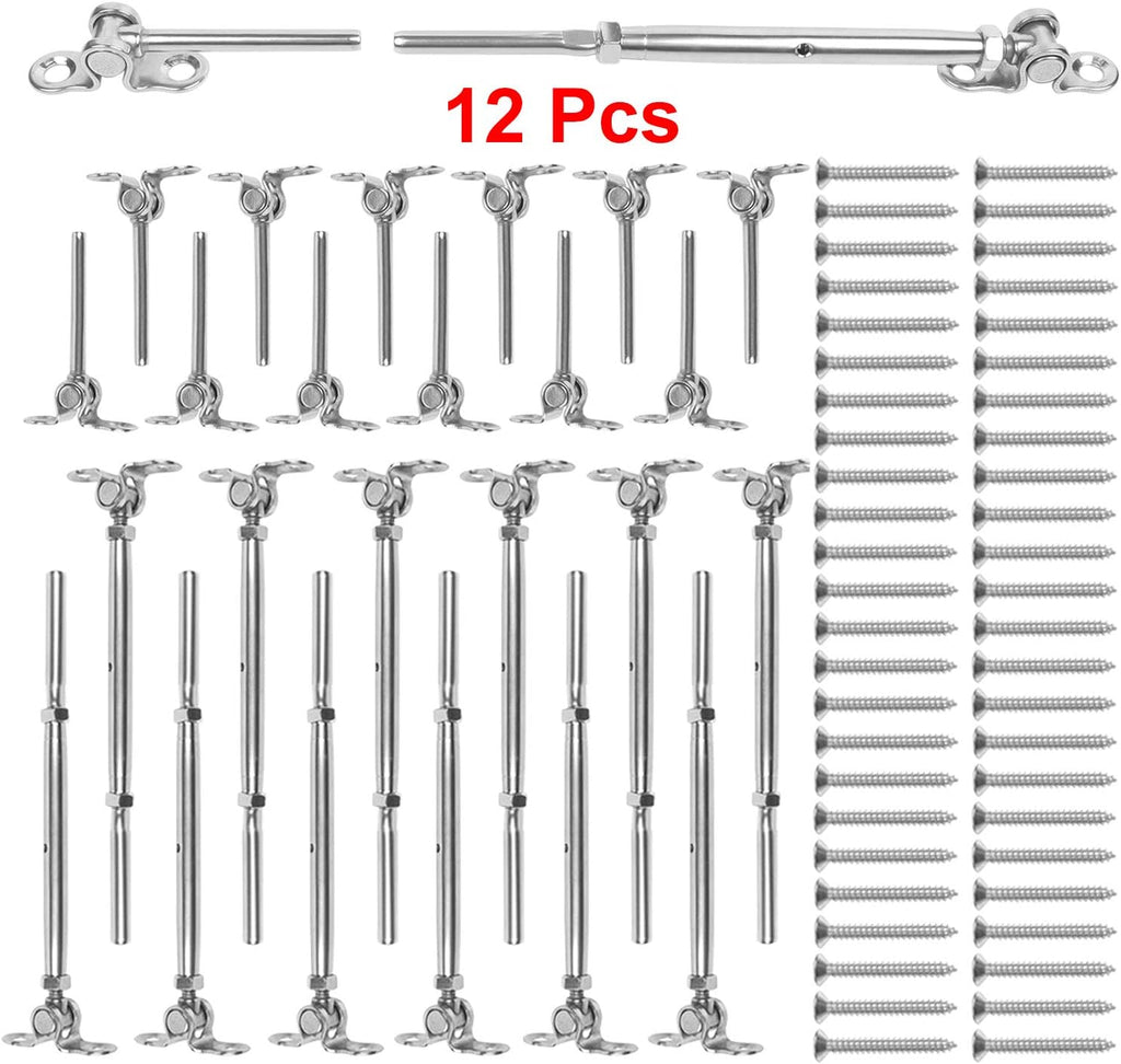 12 Pack T316 Stainless Steel Cable Railing Kits Q218346
