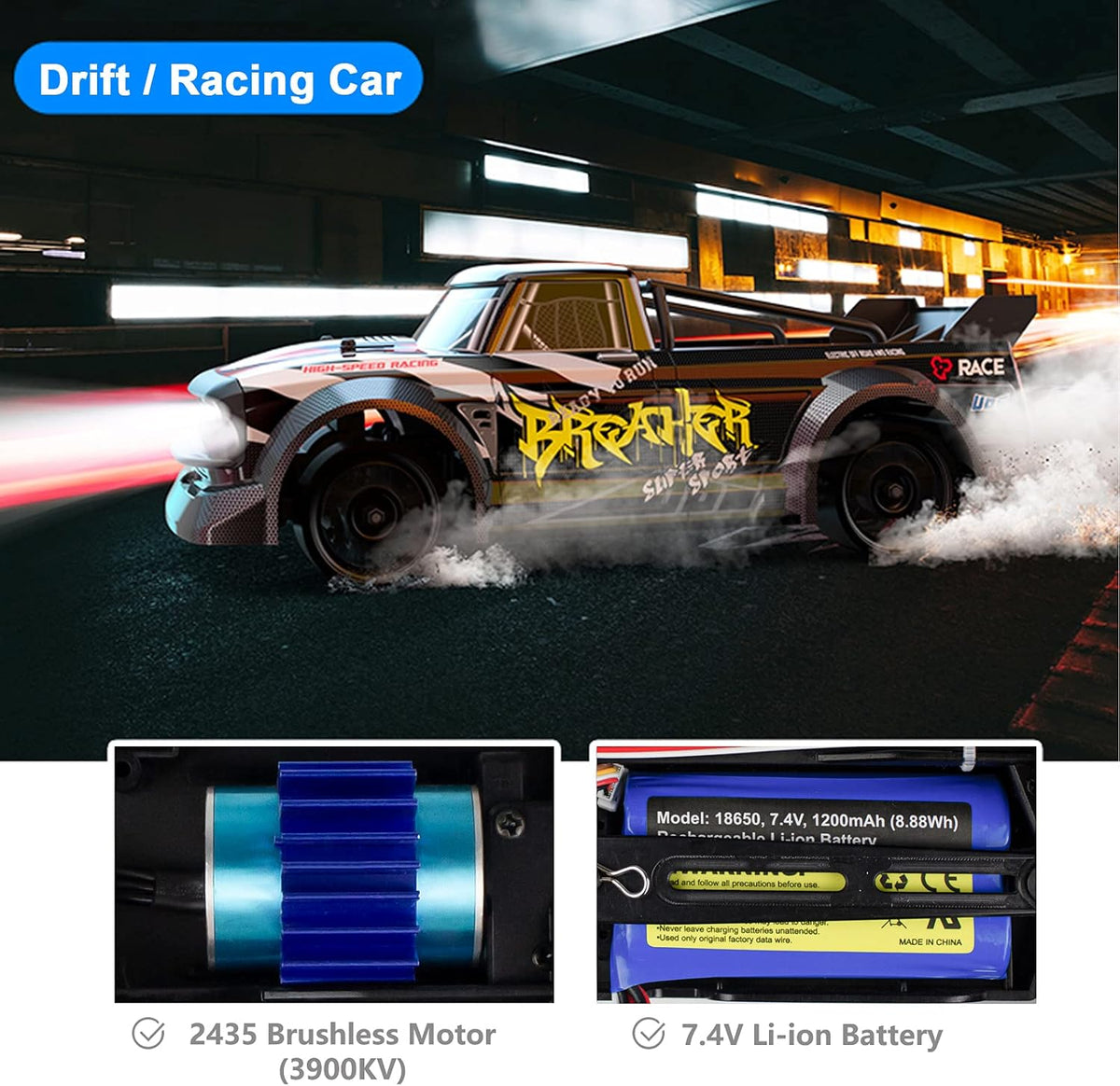 1:16 2.4G 4WD Brushless RC Drift Car N5659
