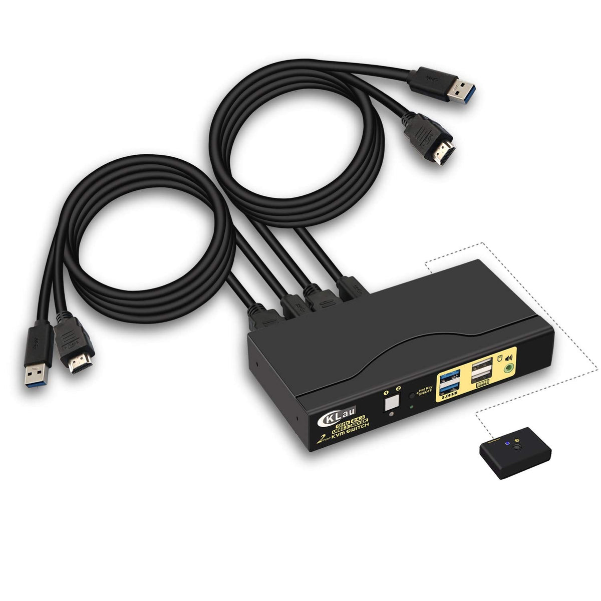 Dual Monitor Displayport KVM Switch 2 Port 4K@60Hz with Audio USB 2.0 Hub E71509