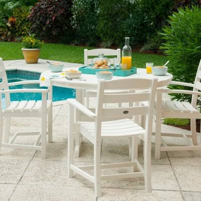 White Dining Arm Chair E754