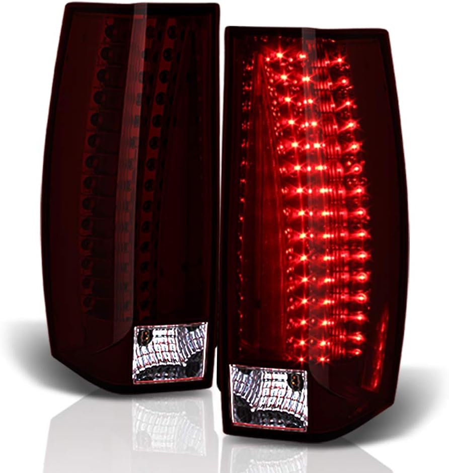 Red Smoke LED Tail Lights Brake Lamps Driver & Passenger Side Q29134