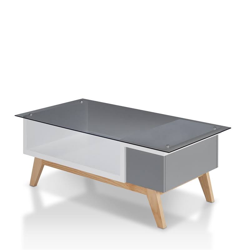 Mid-Century Glass Coffee Table C738