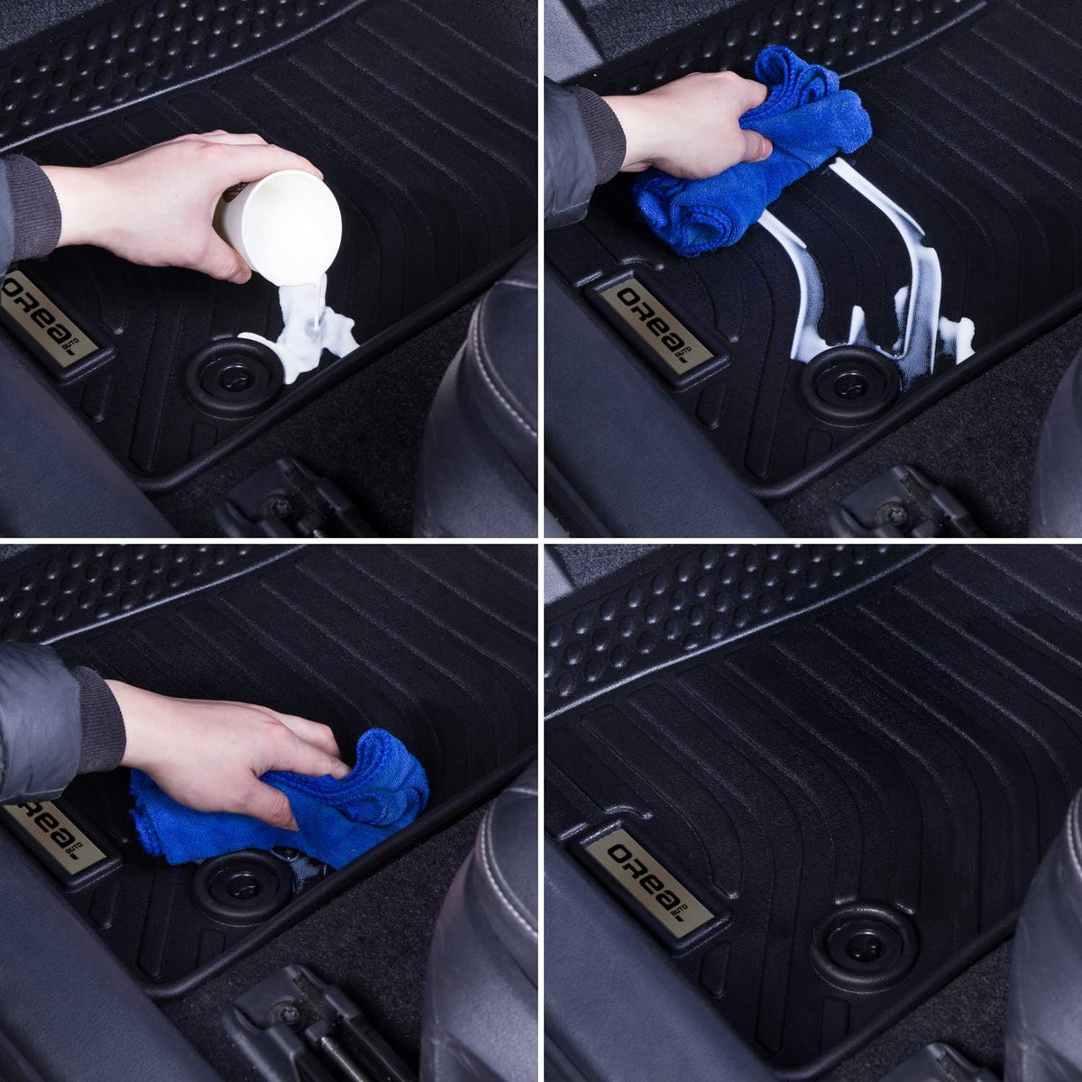 Black Floor Mats Liners F447