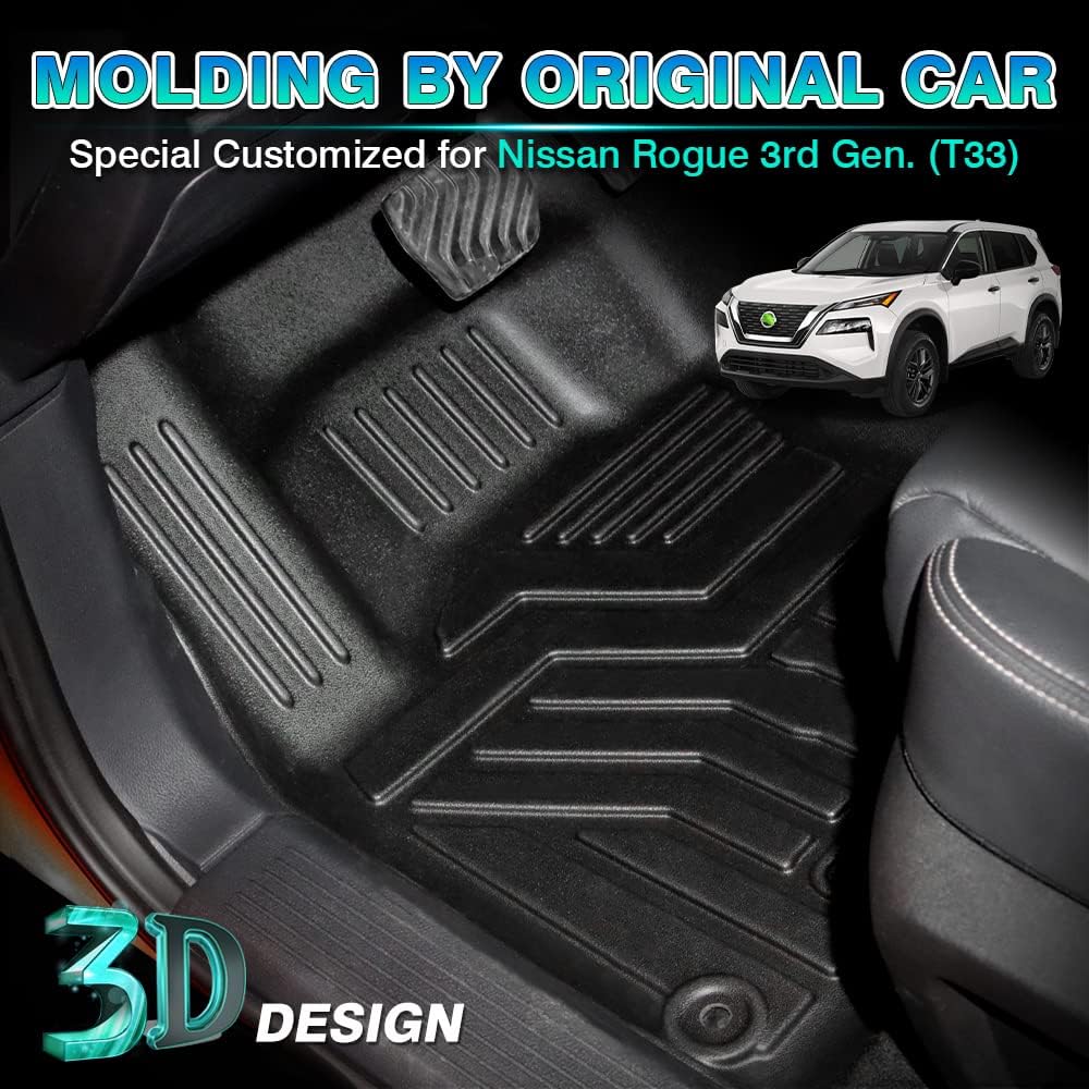Custom Fit All-Weather Car Floor Mats Full Set TPE B72512