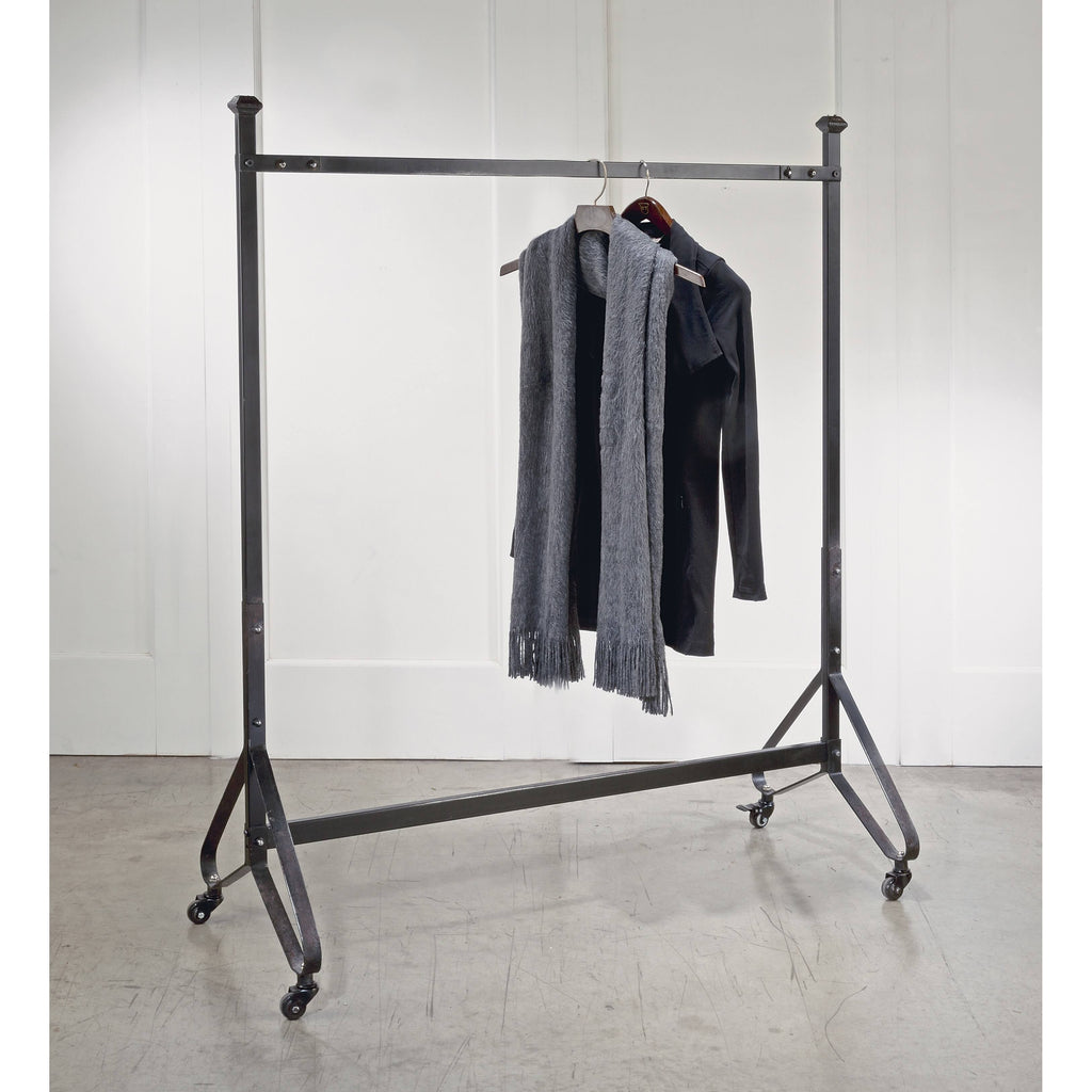 Black Garment Rack with Casters V125609