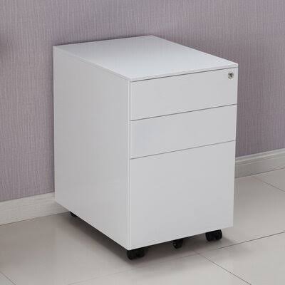 White 3-Drawer Vertical Filing Cabinet F246
