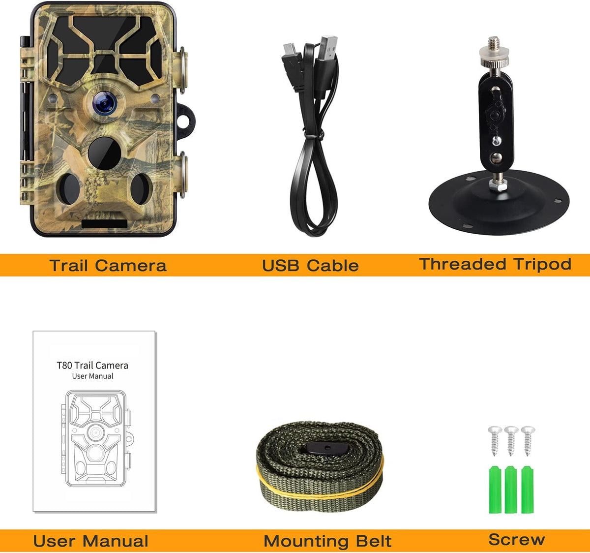 WiFi Bluetooth 1296P 20MP Hunting Game Camera Night Vision Waterproof IP66 S8486