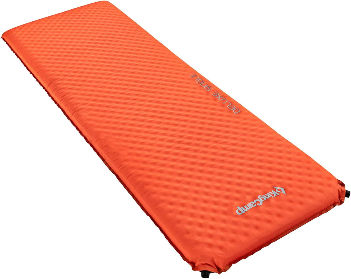 Self Inflating Insulated Camping Sleeping Pad Blue Q4784
