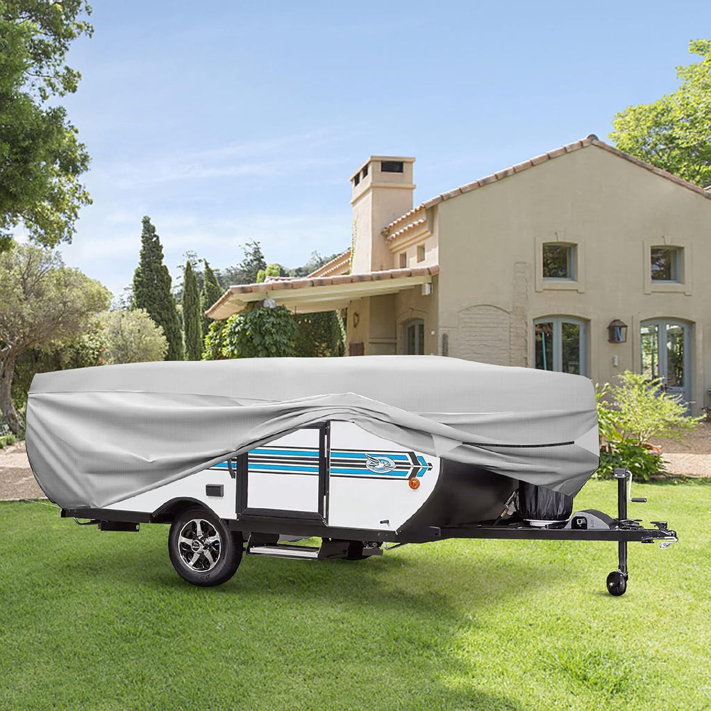 520D Oxford Pop-Up Camper Cover Fits 16'-18' Waterproof UV-Proof L1420