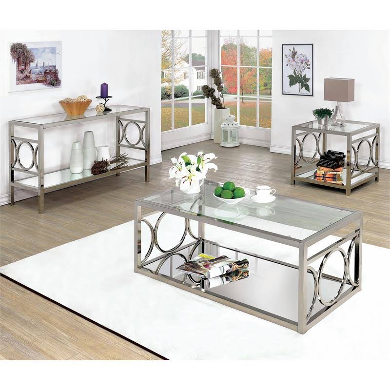 Contemporary Metal Console Table J51836
